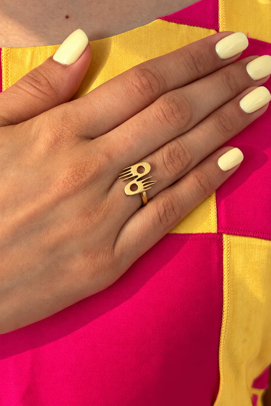 Small Charm Adjustable Ring