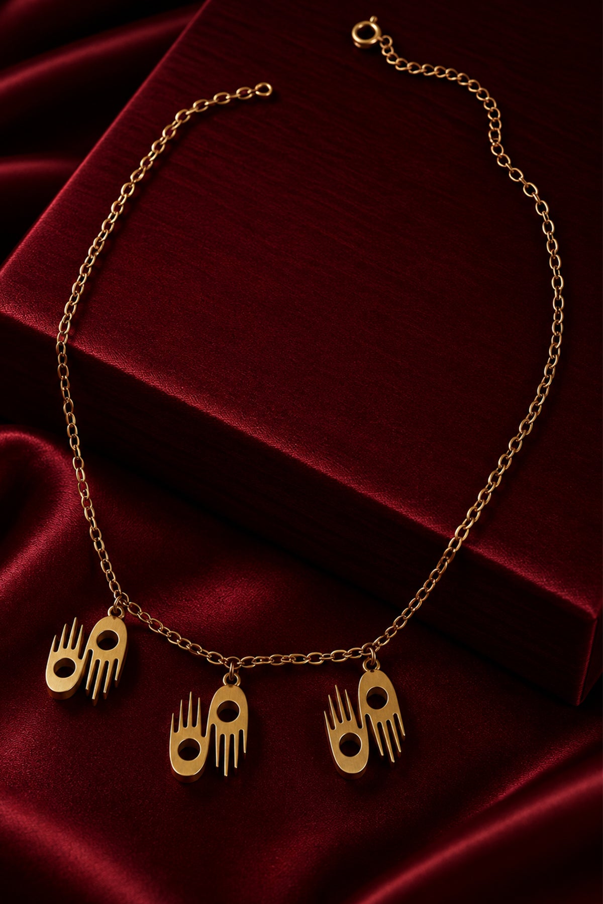 Three Charm Necklace