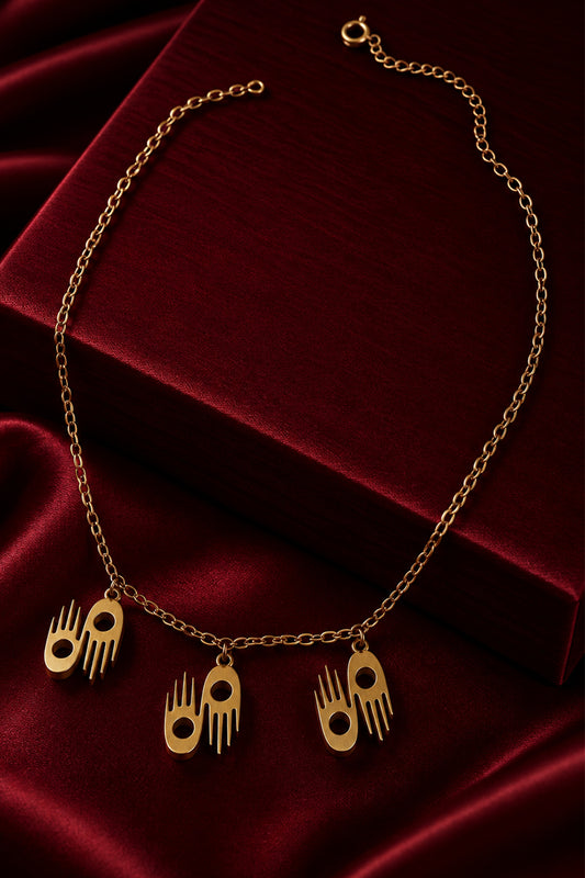 Three Charm Necklace